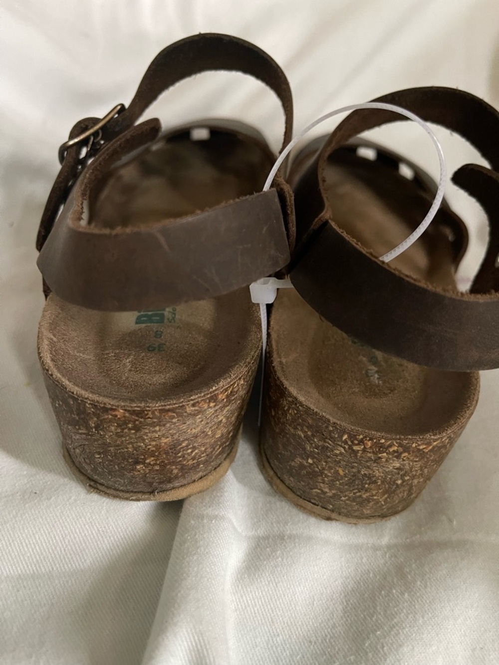 BIONATURA dark brown cork sandals/ shoes like new 39/8 - Picture 8 of 10